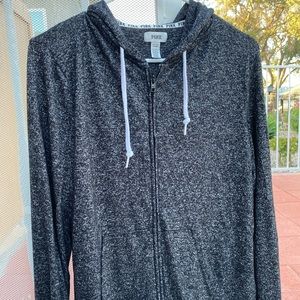 Pink Zip-Up Black Jacket